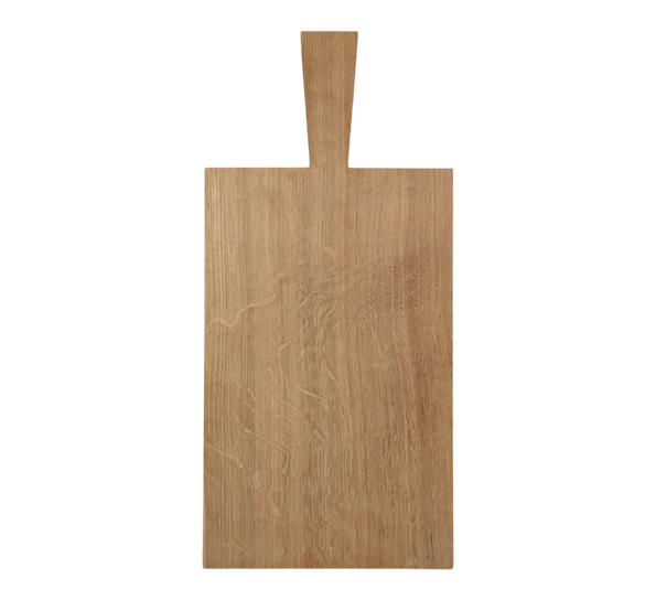 Skjærebrett langt 33,5x 21 cm ubehandlet eik fra Raumgestalt
