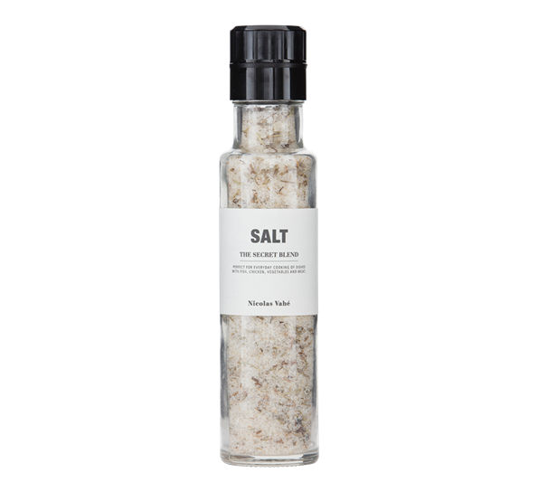 Salt med kvern the secret blend 320 g fra Nicolas Vahé
