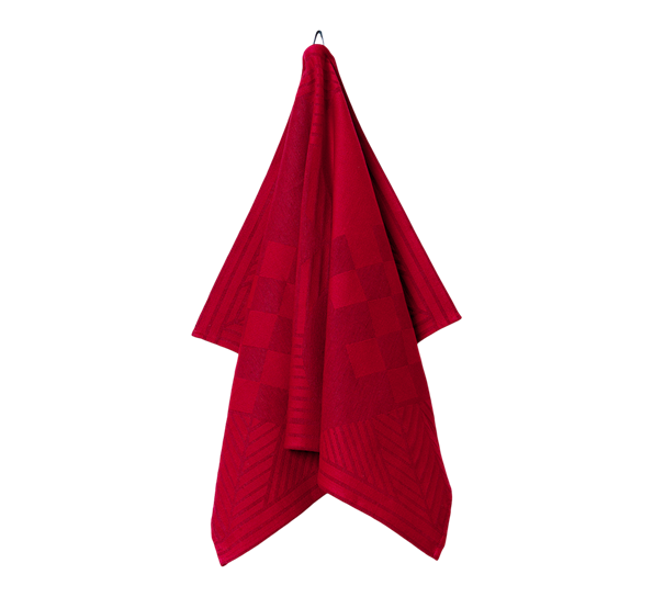 Christmas kjøkkenhåndkle 50x80 cm dyp rød fra Georg Jensen Damask