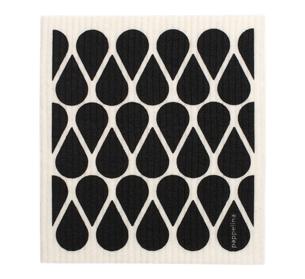 Otis kjøkkenklut sort 17x20 cm fra Pappelina