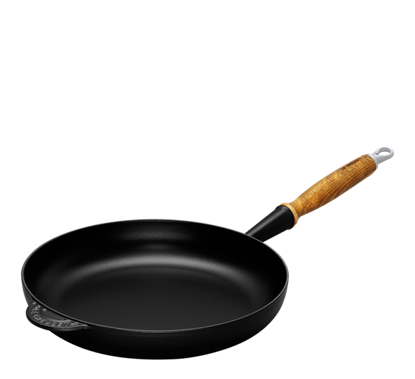 Stekepanne jern 28 cm matt sort fra Le Creuset