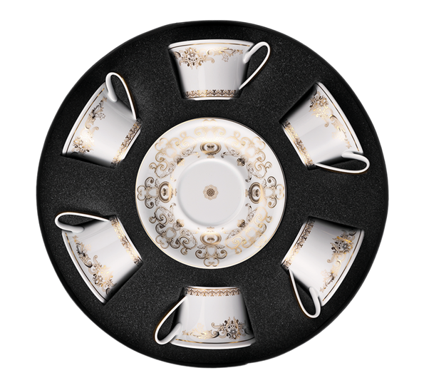 Medusa Gala tekopp med skål 6 stk fra Versace