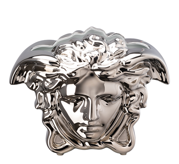 Medusa Grande vase 21 cm sølv fra Versace