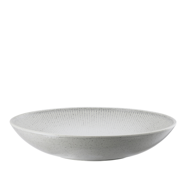 Clay Rock tallerken dyp 28 cm lys grå fra Thomas