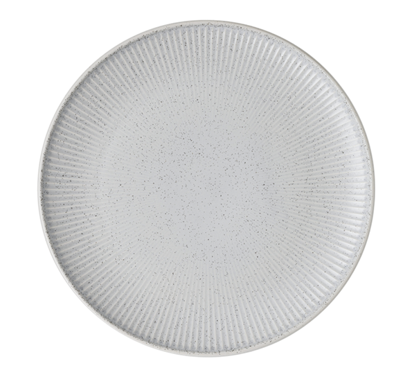 Clay Rock tallerken 27 cm lys grå fra Thomas