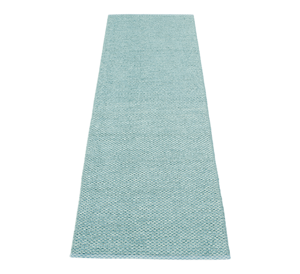 Svea matte azurblå metallic 70x320 cm fra Pappelina
