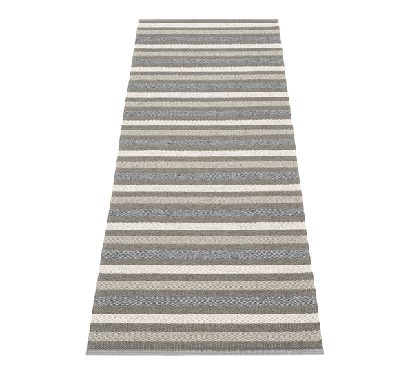 Grace matte charcoal 70x200 cm fra Pappelina