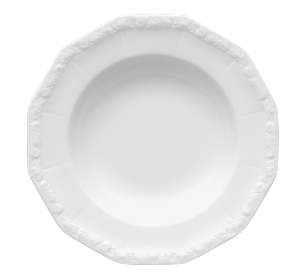 Maria Hvit tallerken dyp 23 cm fra Rosenthal