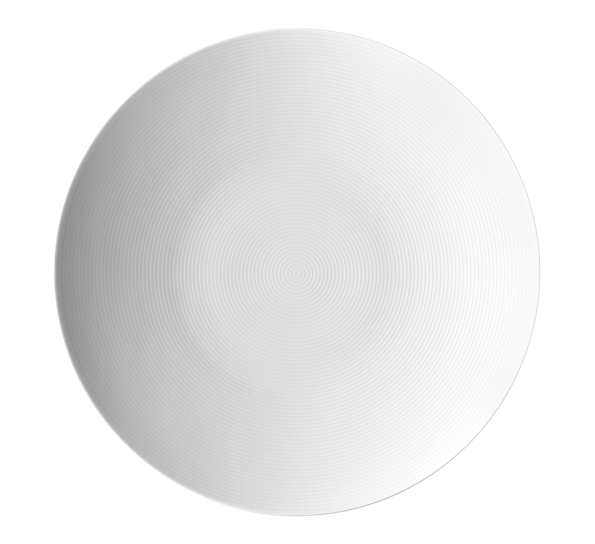 Loft Hvit tallerken flat 28 cm fra Thomas