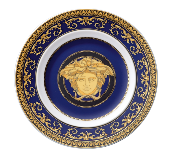 Medusa Blå asjett 18 cm fra Versace