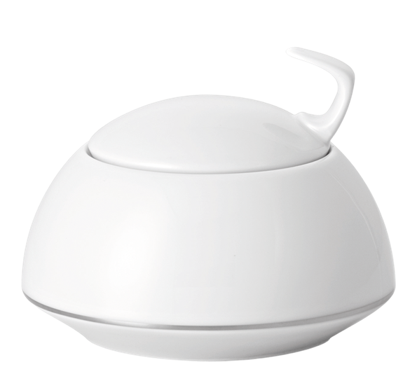 TAC Platinum sukkerskål med lokk 22 cl fra Rosenthal