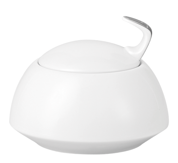 TAC Skin Platin sukkerskål med lokk 22 cl fra Rosenthal