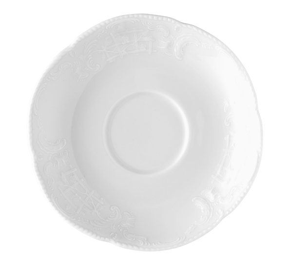 Sanssouci Hvit skål til kaffe- og tekopp fra Rosenthal