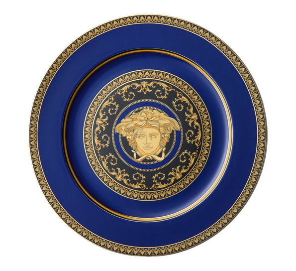 Medusa Blå dekketallerken 30 cm fra Versace