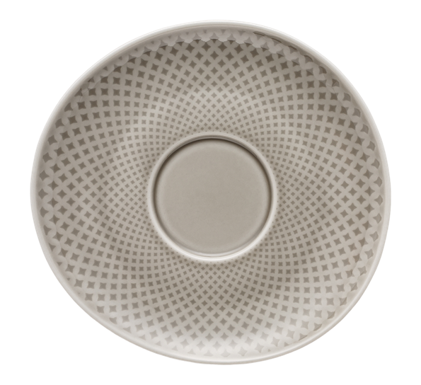 Junto Pearl Grey skål til kaffekopp fra Rosenthal