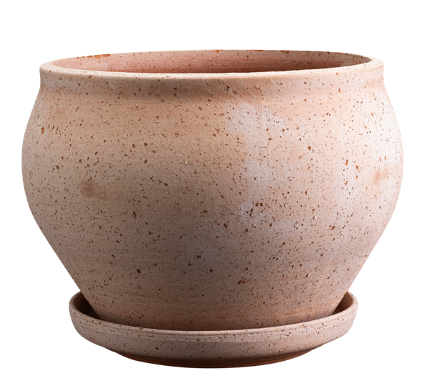 Delphi RAW blomsterpotte m fat lav ø24 cm rosa Bergs Potter
