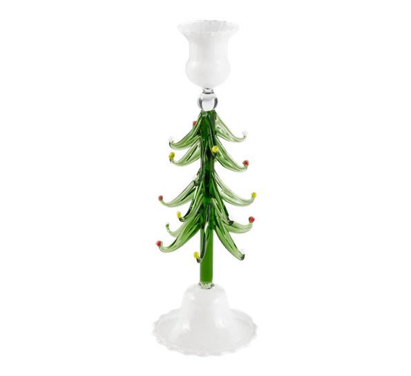 Lysestake juletre 24 cm grønn EDG Enzo de Gasperi