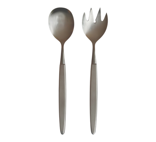 Skaugum Stål salatsett børstet stål fra Skaugum Bestikk