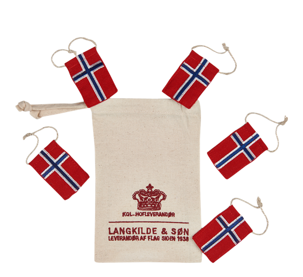 Pynteflagg 5 stk fra Langkilde & Søn