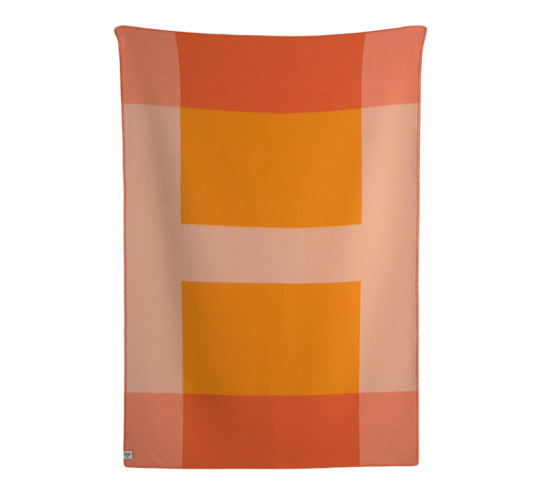 Syndin pledd oransje 135x200 cm fra Røros Tweed