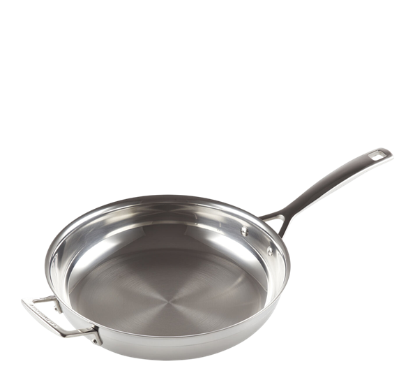 3Ply stekepanne dyp 30 cm stål Le Creuset