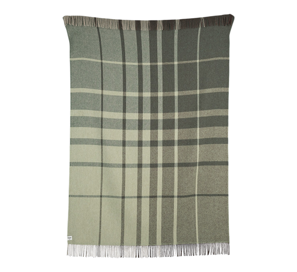 Filos pledd grønn 145x220 cm fra Røros Tweed