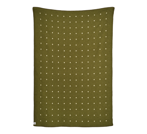 Pastille pledd green moss 135x200 cm fra Røros Tweed