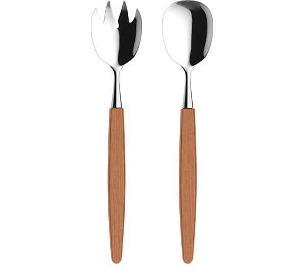Skaugum Teak salatbestikk fra Skaugum Bestikk