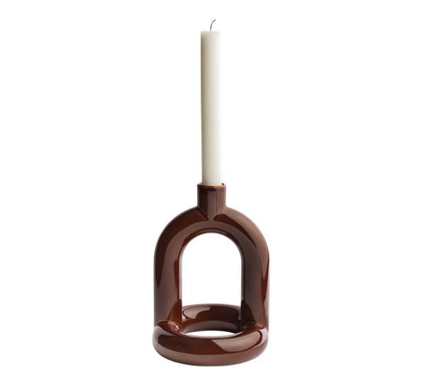 <p>Kapp lysestake 1. 17,8 cm chocolate brown NOIDOI</p>
