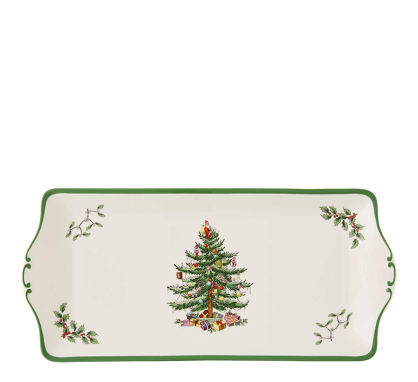 Christmas Tree sandwichfat 34x16cm fra Spode