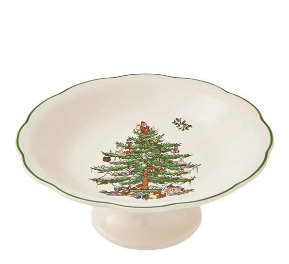Christmas tree skål på fot 18 cm fra Spode
