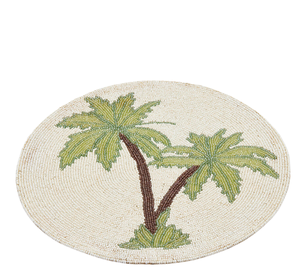 <p>Spisebrikker med palme ø36 cm EDG Enzo de Gasperi</p>
