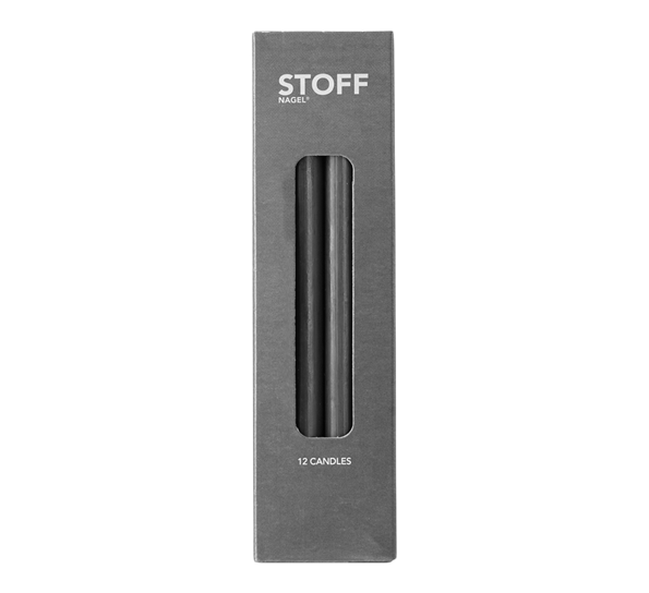 Blomsterlys sort 12-pk til Stoff lysestake fra Stoff Copenhagen