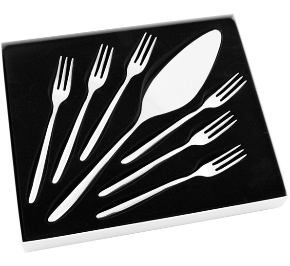 Lykke kakesett 7 deler fra Hardanger Bestikk