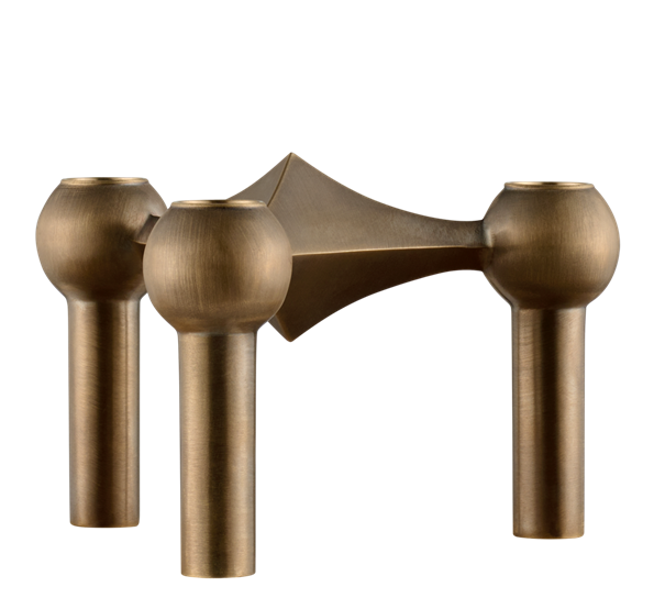Lysestake bronzed brass 1 modul Stoff Copenhagen