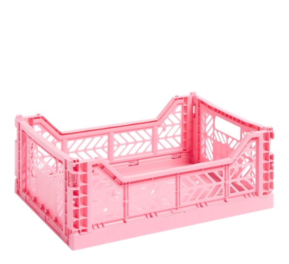Colour Crate M lys rosa oppbevaringskasse fra HAY