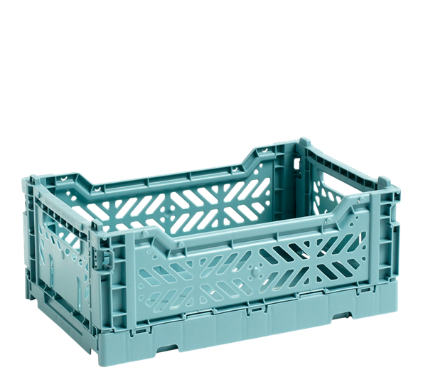 Colour Crate S teal oppbevaringskasse fra HAY