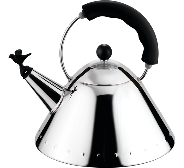 Vannkjele med sort håndtak fra Alessi