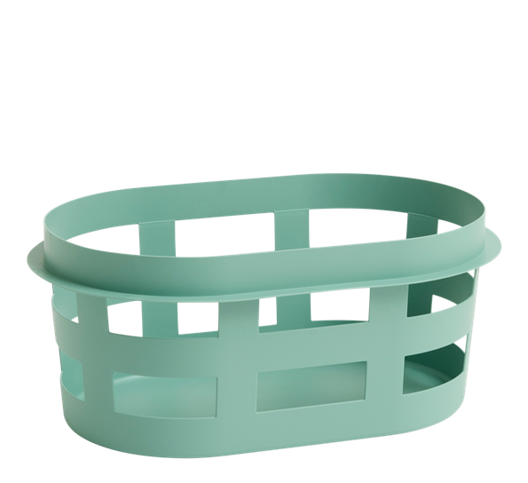 Basket kleskurv 57,5x37,5x24,5 cm grønn resirkulert fra HAY