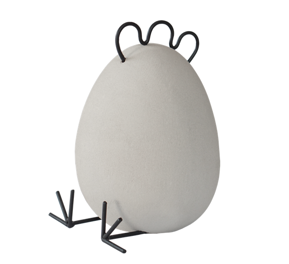 Heavy Hen påskekylling ø11cm h16cm fra DBKD