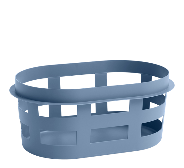 Basket kleskurv 57,5x37,5x24,5 cm blå resirkulert fra HAY