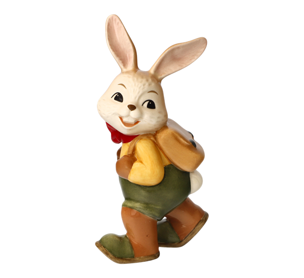 Påskekanin Off to School 12 cm fra Goebel