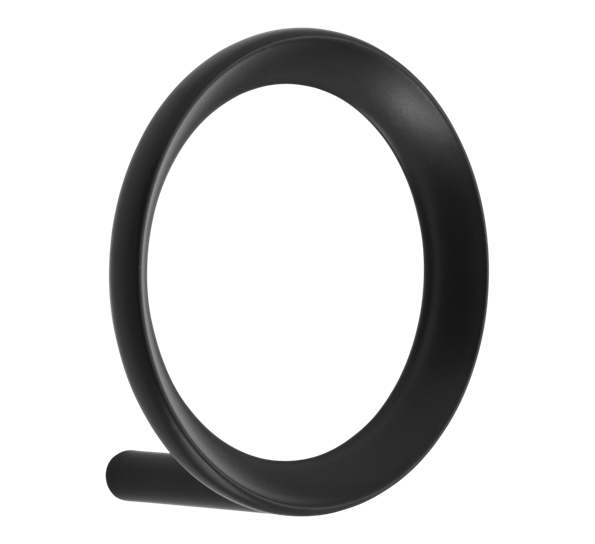 Loop Hook krok ø7,8 cm sort fra Normann Copenhagen