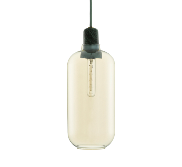 Amp lampe stor gull grønn fra Normann Copenhagen