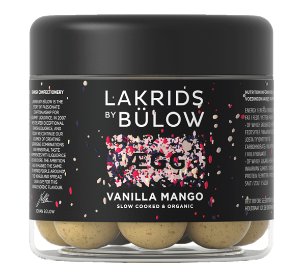Ægg vanilla mango lakris liten 125g fra Lakrids By Johan Bülow