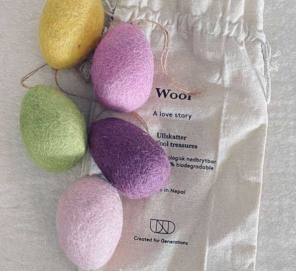 Ullegg 5 pk pastell lilla fra Und