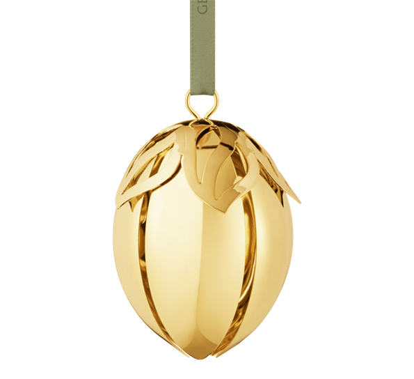 Påskeegg 2026 rustfritt stål med 18K gull Georg Jensen