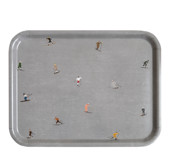 Skiers brett 43x33 cm grått fra Fine Little Day