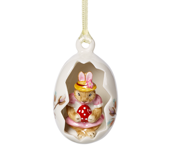 Bunny Tales påskeornament Anna rose 7 cm fra Villeroy & Boch