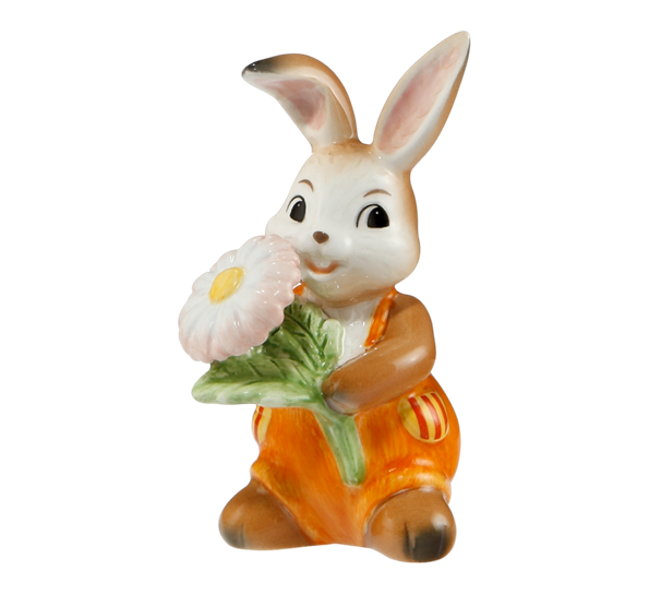 Mini påskekanin med tusenfryd 6 cm fra Goebel